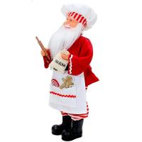 Boneco Natal Papai Noel Cozinheiro Padeiro Chef Em Tecido 48cm - 2