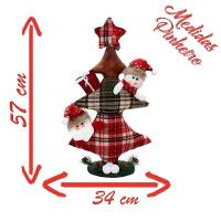 Decoração Enfeite Natal Papai Noel árvore Natalina 57cm - 2