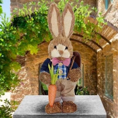 Coelho De Páscoa Decoração Enfeite Coelhinho 33cm