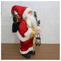 Boneco De Natal Papai Noel Tecido Lampião 30cm - 2