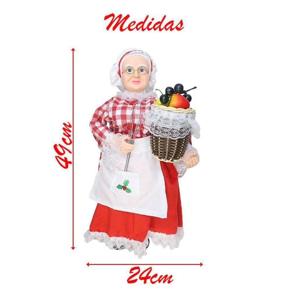 Dupla Boneco De Natal Mamãe E Papai Noel Feirantes - 4