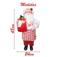 Dupla Boneco De Natal Mamãe E Papai Noel Feirantes - 3