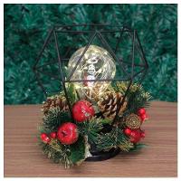 Decoração Lamparina Natal Enfeite Iluminado Natalino 21cm - 1
