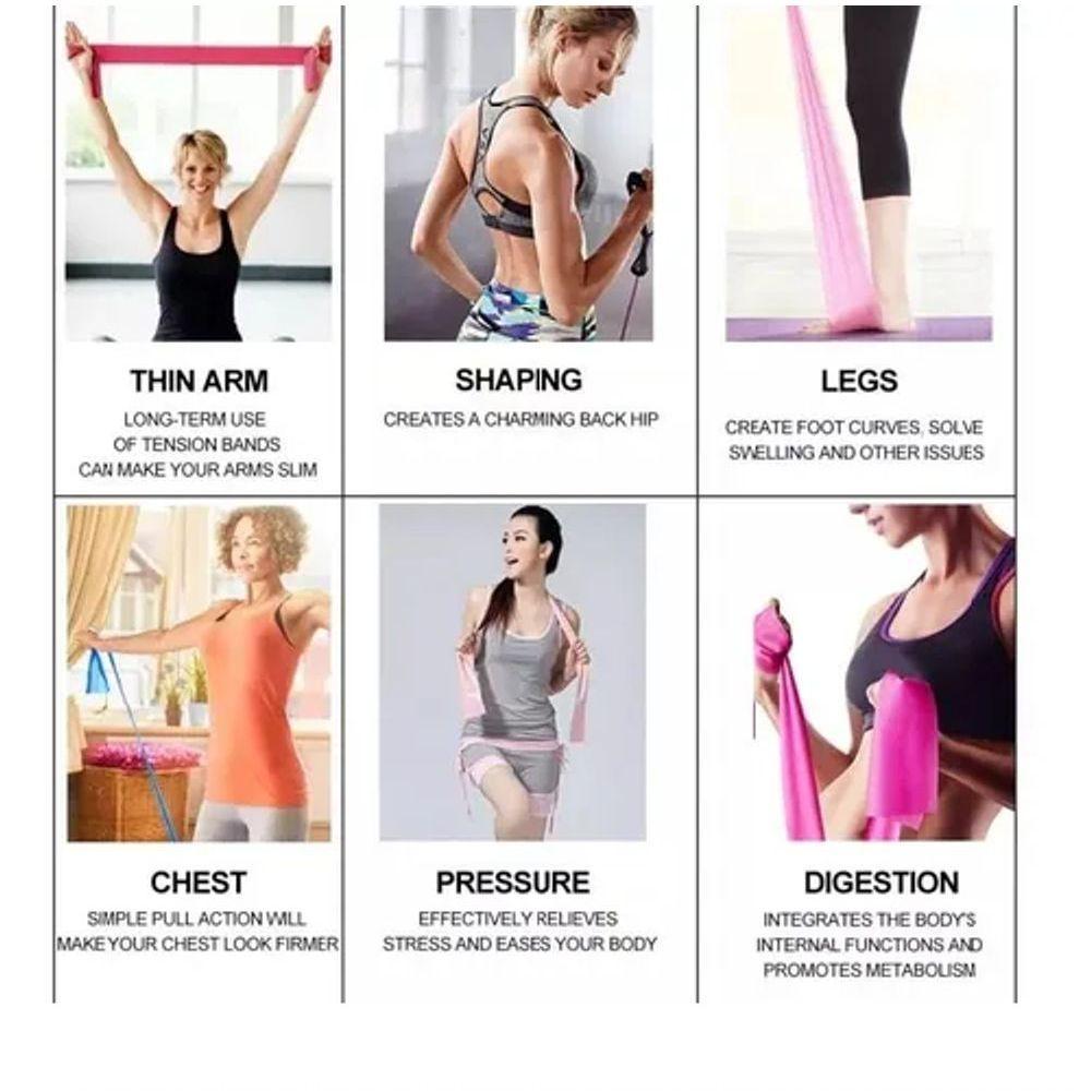 Faixa Elástica Fisioterapia Academia Thera Band Para Exercícios Multifuncionais - 7