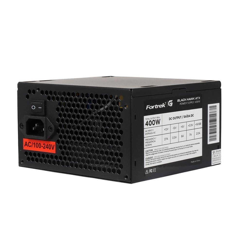 Fonte Atx Black Hawk, 400w, Biv Automático, 80 Plus White, Pfc Ativo, Preto 70458 - 5