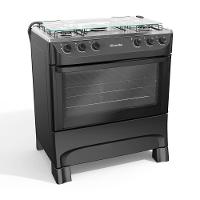 Fogão Mueller 5 Bocas Preto Fosco Acendimento Manual Mfi5ba - 6