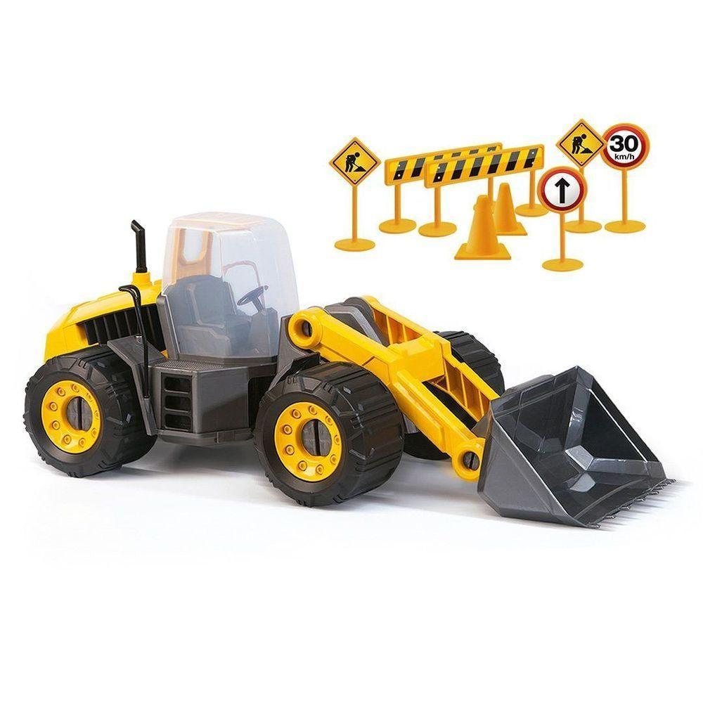 Brinquedo Trator Articulável Caminhão Construction Machine Master Máquina De Construção - 1