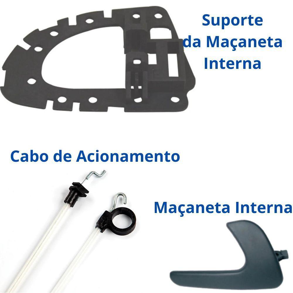 Kit Cabo Aciona Suporte Maçaneta Diant Dir Gol G3 94 A 05 - 2