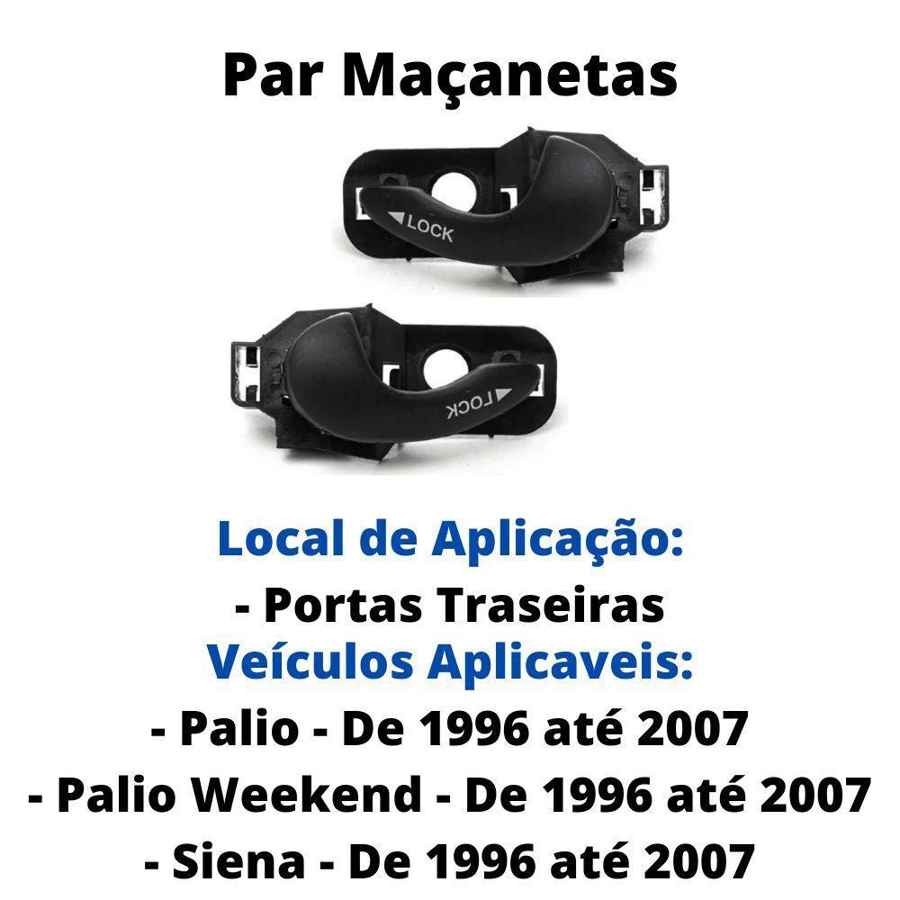 Par Maçaneta Interna Traseira Siena Palio E Weekend 96 A 07 - 4