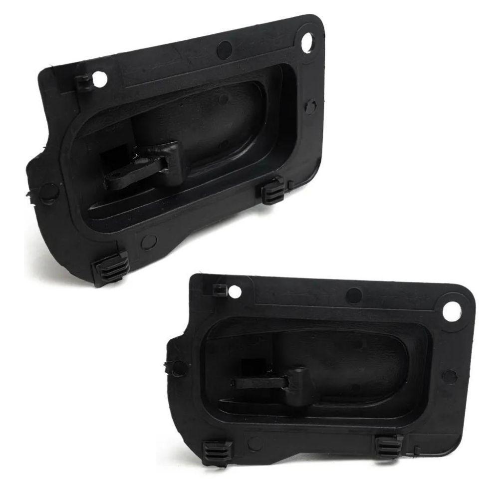 Kit 4 Maçanetas Internas Preta Vectra Até 05 Classic Após 10 - 2