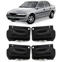 Kit 4 Maçanetas Internas Preta Vectra Até 05 Classic Após 10 - 1
