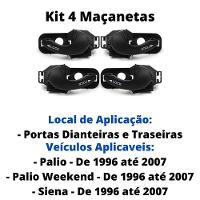 Kit Maçaneta Interna Dianteira E Traseira Palio De 96 A 07 - 4
