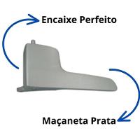 Par Maçaneta Gol G4 2 Portas Interna Prata E Fox 2003 A 2009 - 4