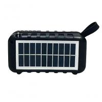 Rádio Caixa De Som Solar Recarregável Usb Lanterna Vermelho - 2