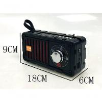 Rádio Caixa De Som Solar Recarregável Usb Lanterna Vermelho - 3