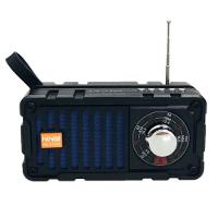 Rádio Caixa De Som Solar Recarregável Usb Lanterna Azul - 1