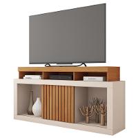 Bancada Rack Para Tv Até 55 Polegadas Marrom Frost Caemmun - 5