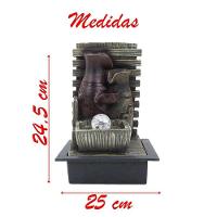 Fonte De água Decorativa 3 Quedas Cascata Luz De Led Bivolt - 4