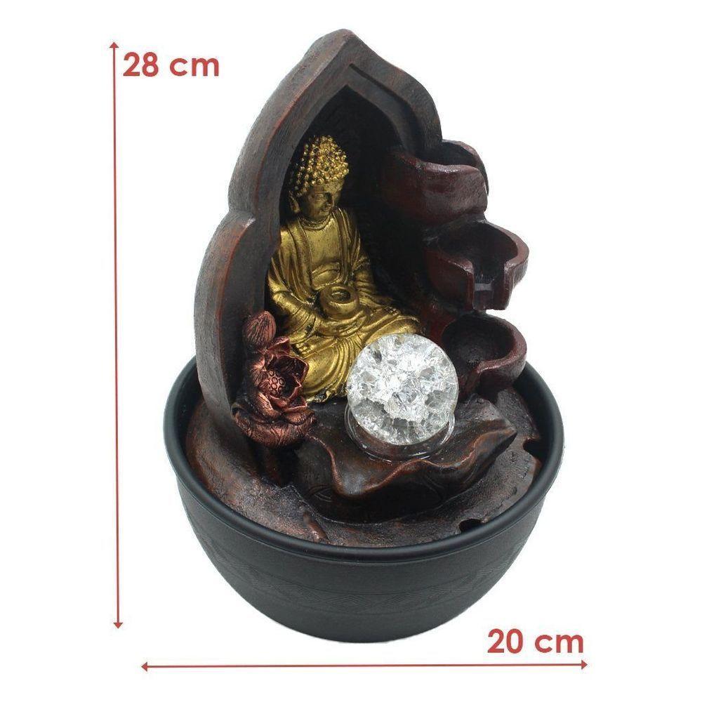 Fonte De água Decorativa Budag 3 Quedas Cascata Luz De Led Bivolt - 3