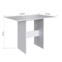 Conjunto Sala De Jantar Fidelitá Siena Com 4 Cadeiras Branco Assento Linho