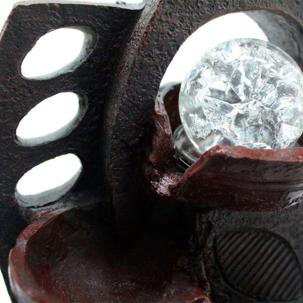 Fonte De água Decorativa Cascata 2 Quedas Luz De Led Bivolt - 9