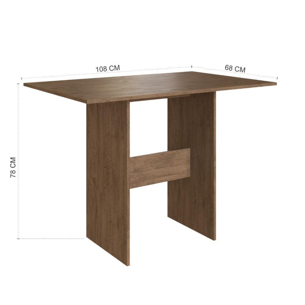 Conjunto Sala De Jantar Fidelitá Siena Com 4 Cadeiras Noce Assento Linho - 5