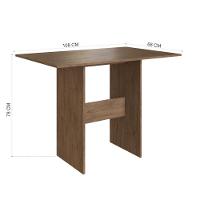 Conjunto Sala De Jantar Fidelitá Siena Com 4 Cadeiras Noce Assento Linho - 5