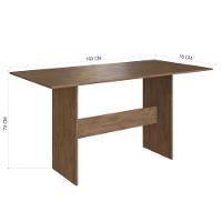 Conjunto Sala De Jantar Fidelitá Siena Com 6 Cadeiras Noce Assento Linho