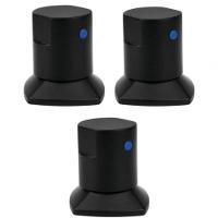 03 Und Acabamento De Registro Preto Encaixe Padrão - 1