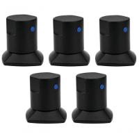 05 Und Acabamento De Registro Preto Encaixe Padrão - 1