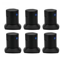 06 Und Acabamento De Registro Preto Encaixe Padrão - 1