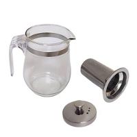Jarra Com Infr Com Tampa Inox Chaleira Chá Vidro 500ml - 5