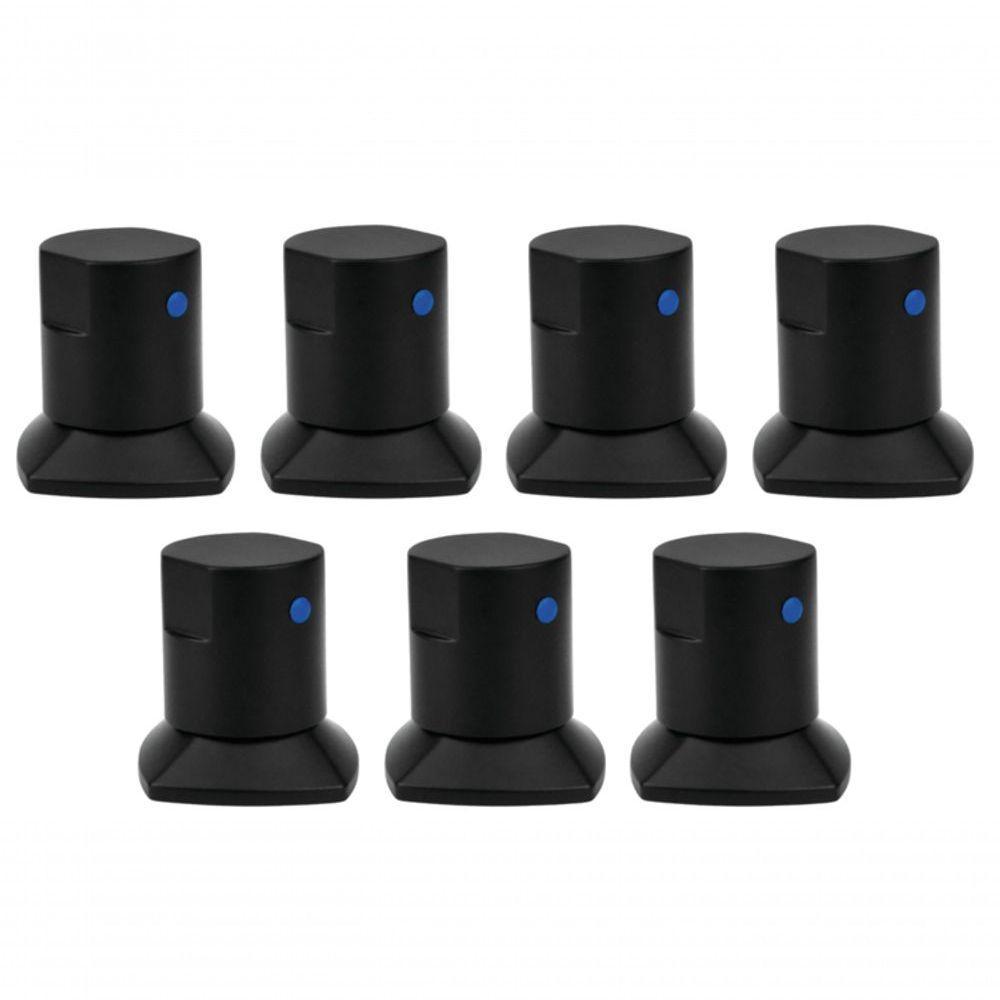 07 Und Acabamento De Registro Preto Encaixe Padrão - 1