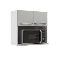 Armário Aéreo Modulado Para Microondas Fidelitá Viena 70cm 2 Portas Branco - 5