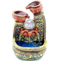 Fonte De água Cascata 3 Quedas Decoração Em Resina - 220v - 1