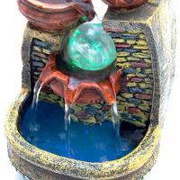 Fonte De água Cascata 3 Quedas Decoração Em Resina - 220v - 3