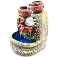 Fonte De água Cascata 3 Quedas Decoração Em Resina - 220v - 5