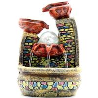 Fonte De água Cascata 3 Quedas Decoração Em Resina - 220v - 6