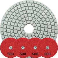 Kit 4 Disco Lixa Polimento úmido Mármore 10 Cm Grão 500 - 1