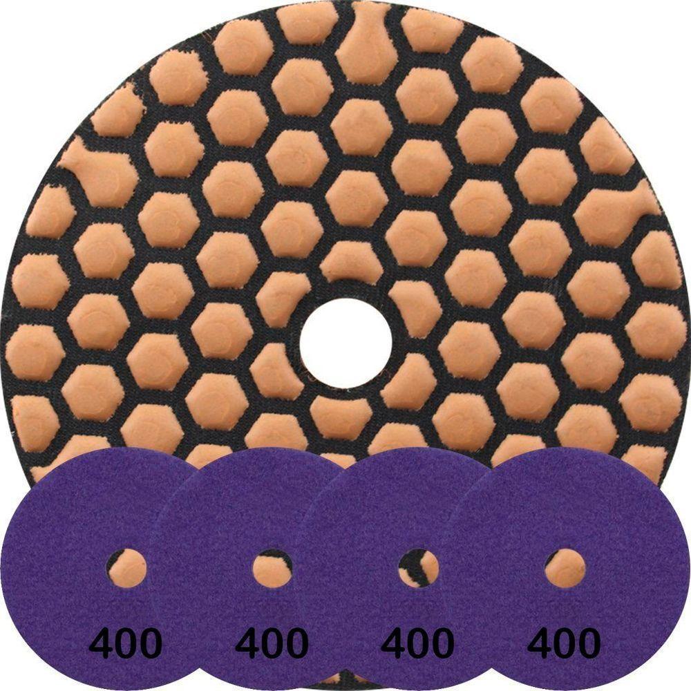 Kit 4 Disco Lixa Polimento A Seco Mármore 10 Cm Grão 400 - 1