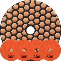Kit 4 Disco Lixa Polimento A Seco Mármore 10cm Grão 300 - 1
