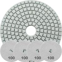 Kit 4 Disco Lixa Polimento úmido Mármore 10 Cm Grão 100 - 1