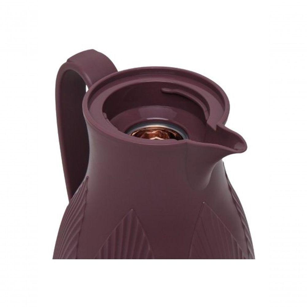 Garrafa Térmica árabe Café Chá 1 Litro Roxa A Vácuo Daydays Luxo - 2