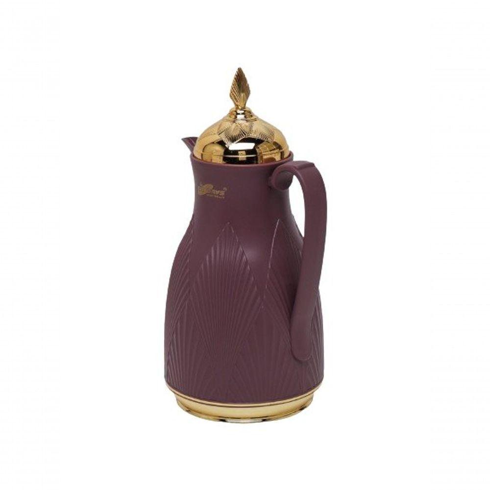 Garrafa Térmica árabe Café Chá 1 Litro Roxa A Vácuo Daydays Luxo - 5