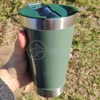 Copo Térmico Com Tampa E Abridor De Garrafa 473ml Verde. - 3