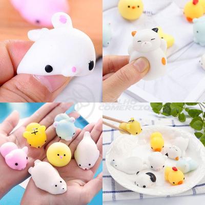 Bichinhos Squishy Mochi Fidget Brinquedo De Apertar Tiktok Silicone Sensorial Relaxa