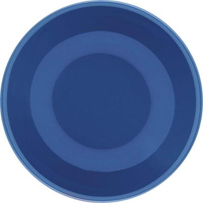 Kit 8 Pratos Fundos Unni Blue Oxford Cerâmica 20,5cm