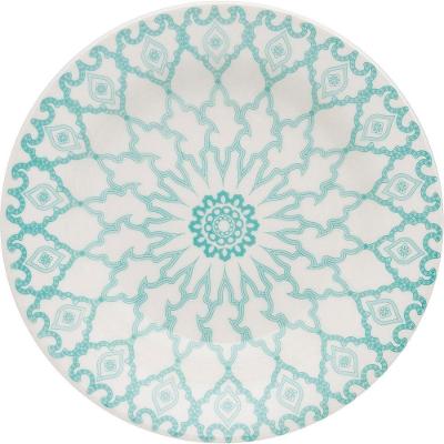 Kit 8 Pratos Fundos Donna Mandala Oxford Cerâmica 22cm