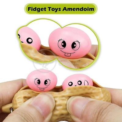 Chaveiro Amendoim Fidget Toy Anti Stress Tiktok Relaxa