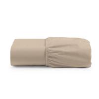 Lençol De Baixo Casal King Avulso Com Elástico Primor Percal 400 Fios - Avelã - 1